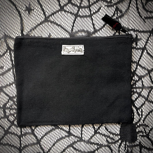 Heart Skull zipper pouch