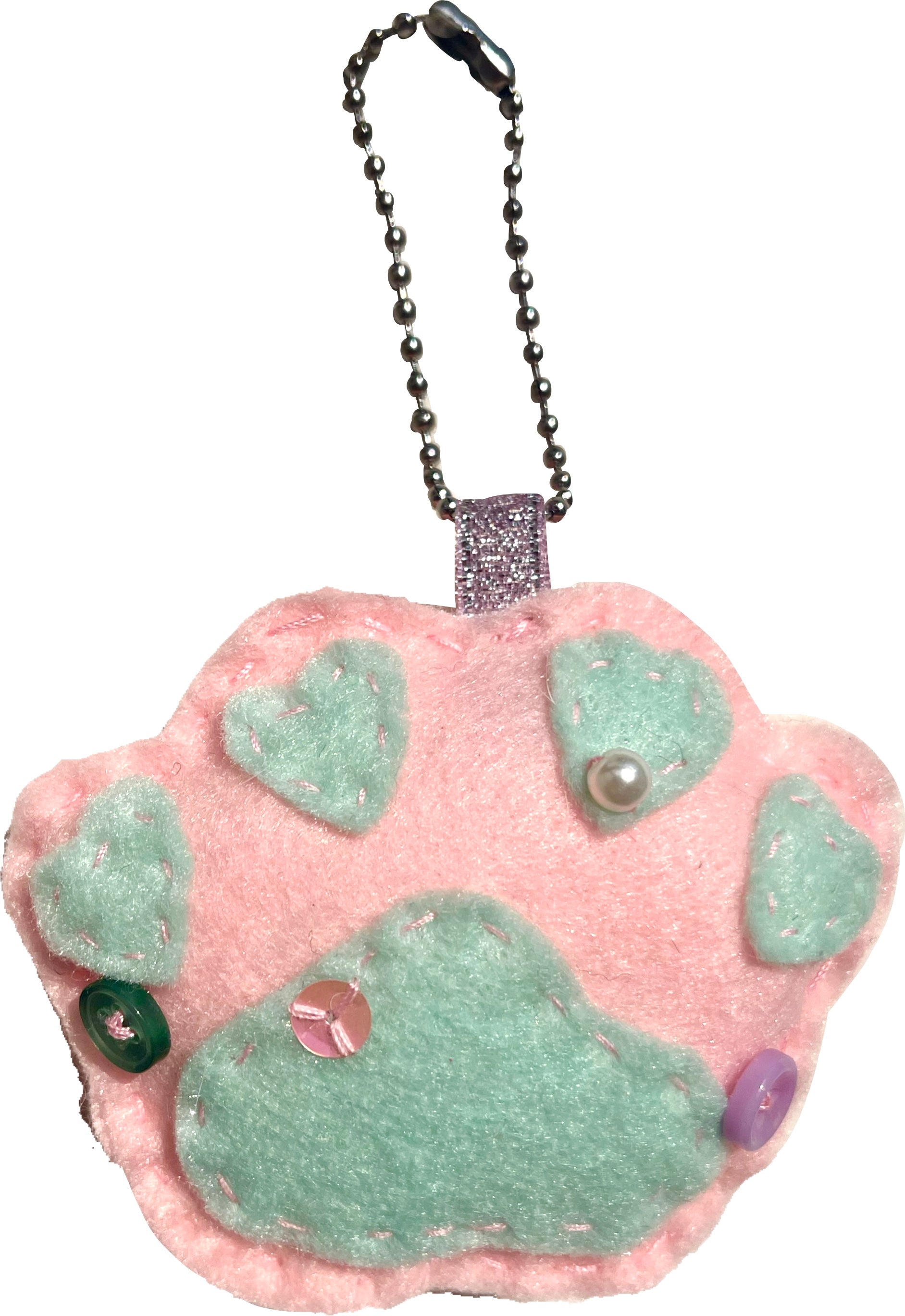 "ethereal garden" felt keychains