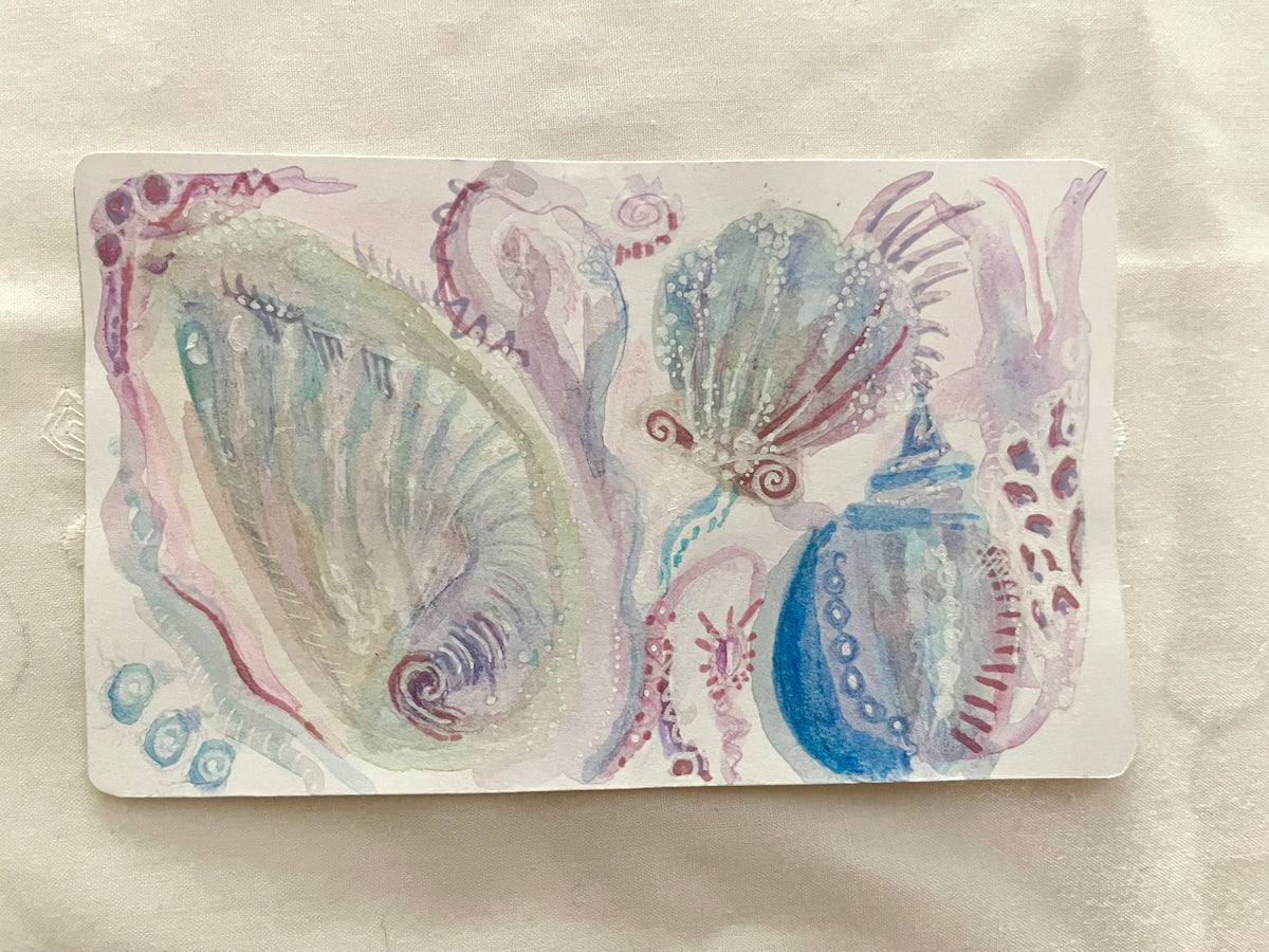 "Hearings from the Seashells" print