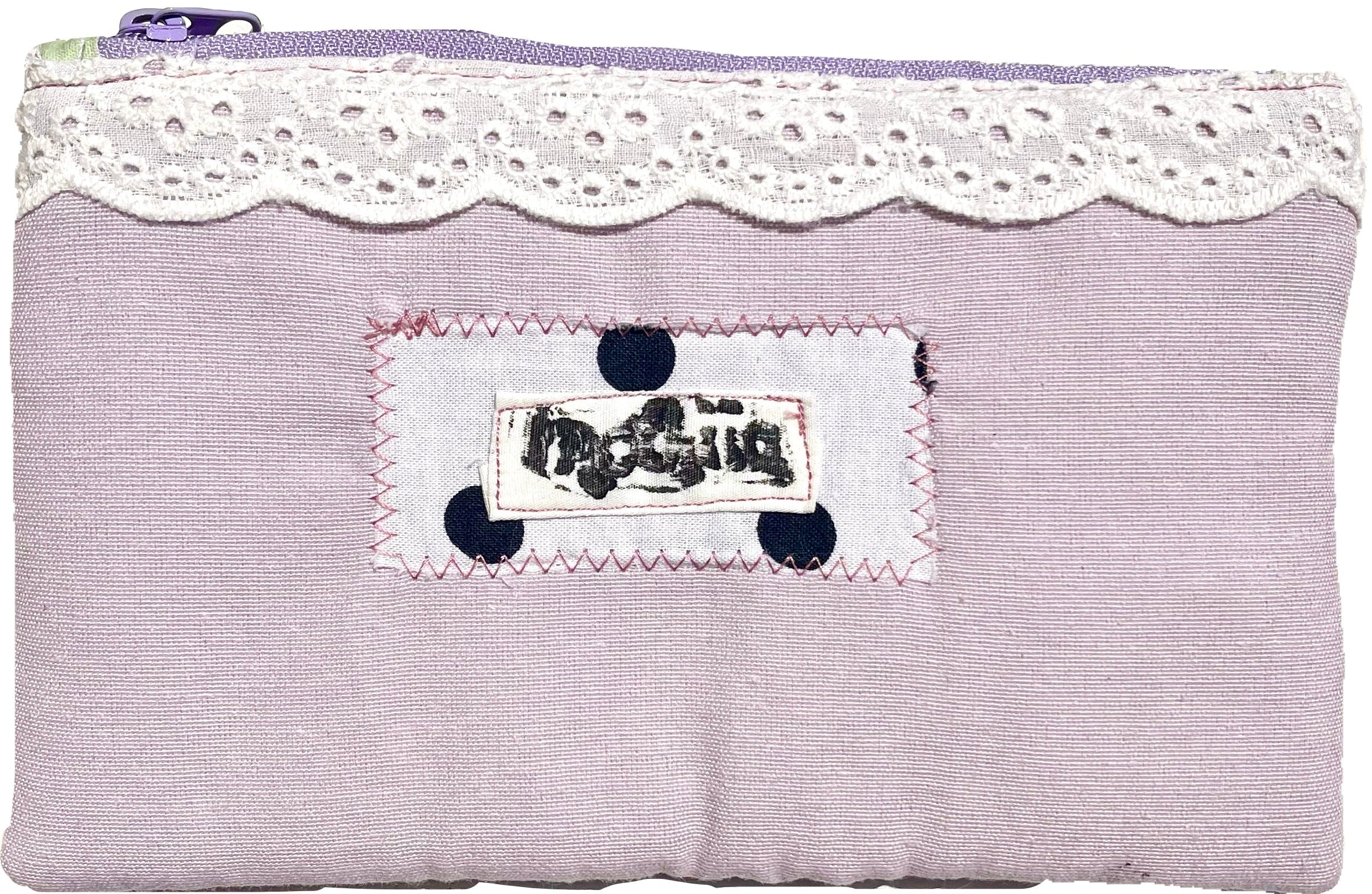 "blue kittie" zipper pouch