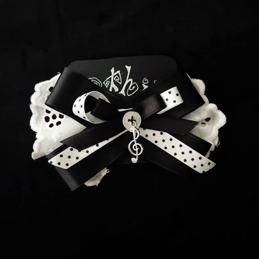 "Music note" hair bow
