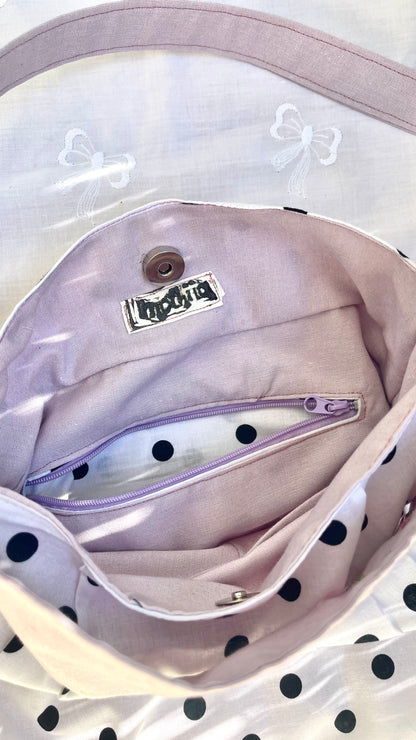 “LUCKY CHARM” polka dot bag