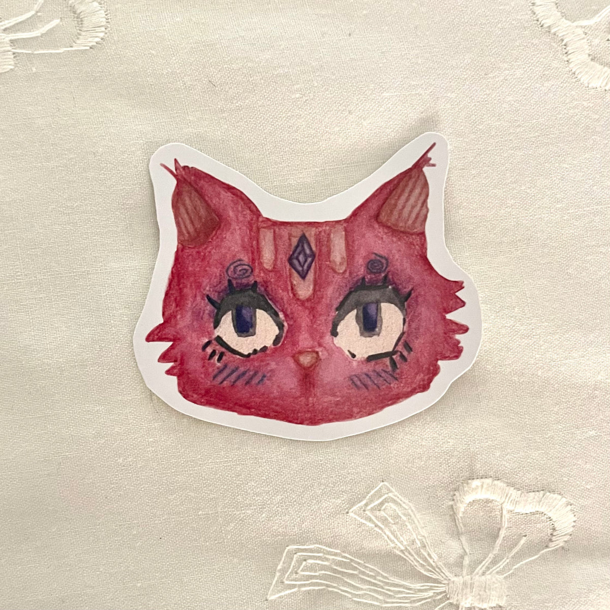 “magenta kittie” sticker