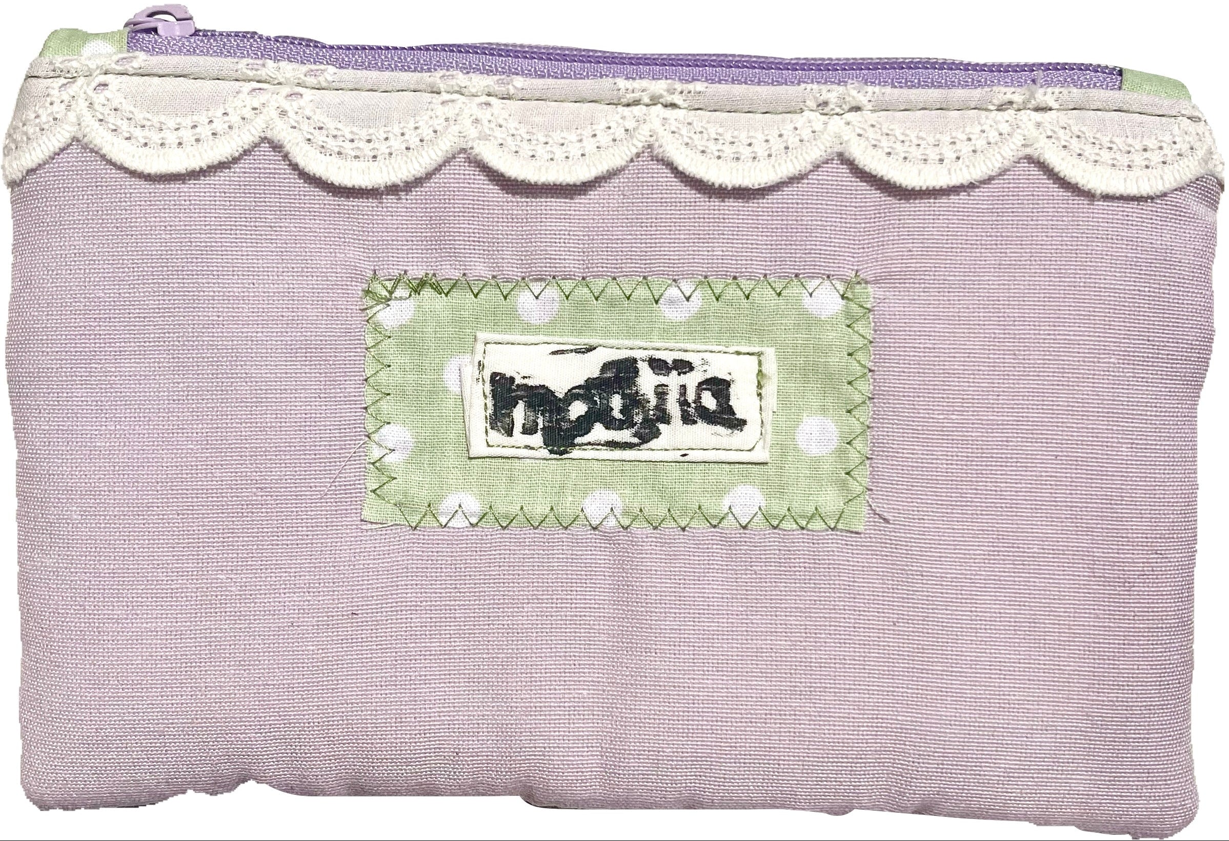 "lily pad" zipper pouch