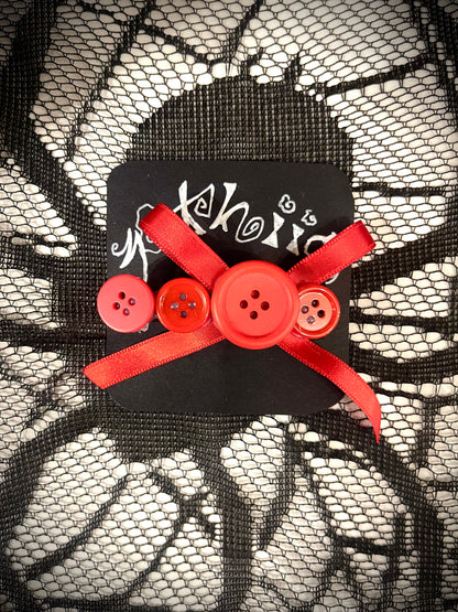 Button Hairclips