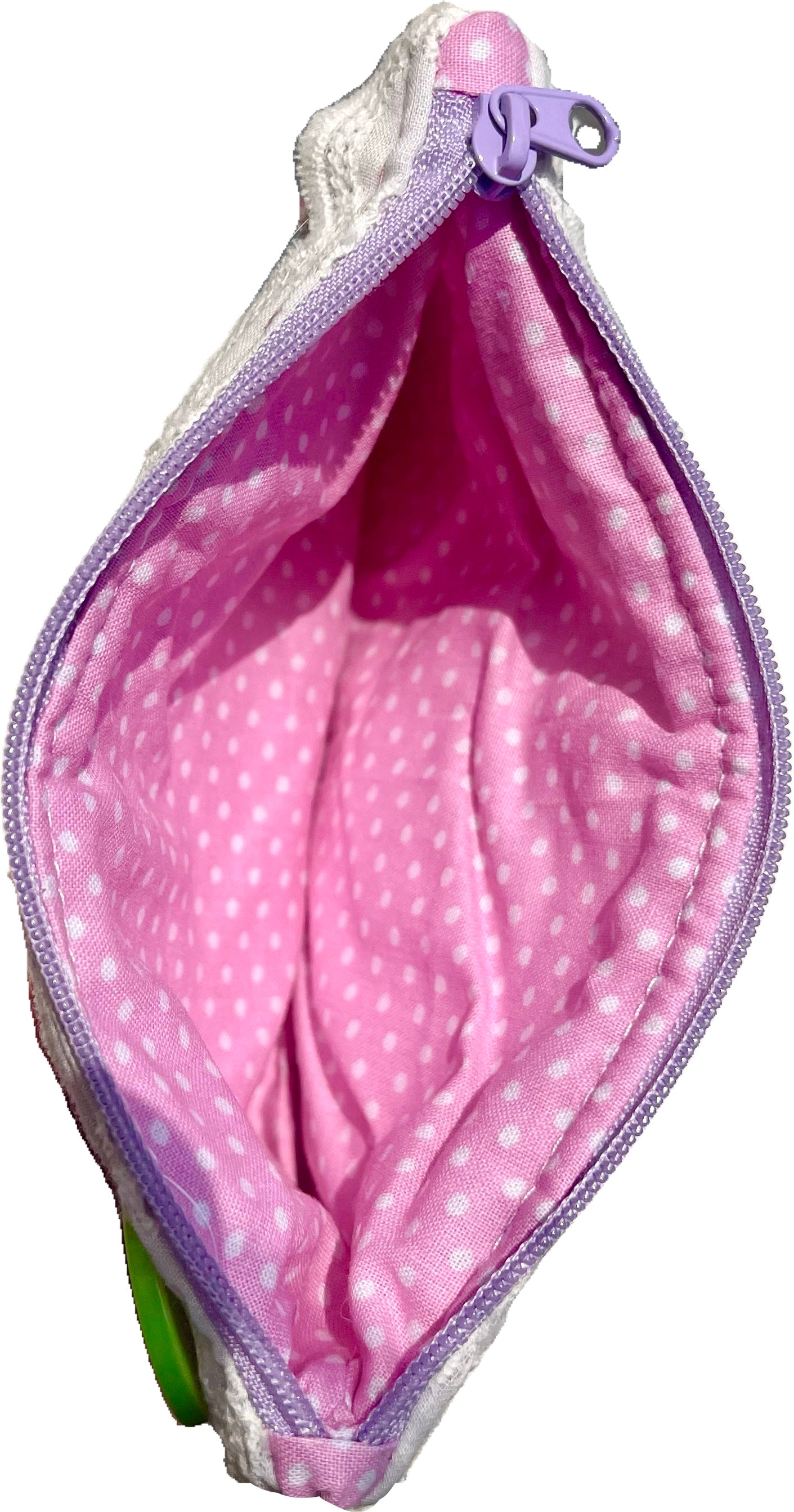 "sweet flan" zipper pouch