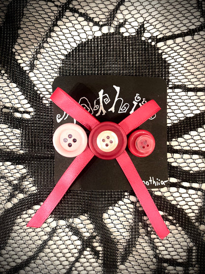 Button Hairclips
