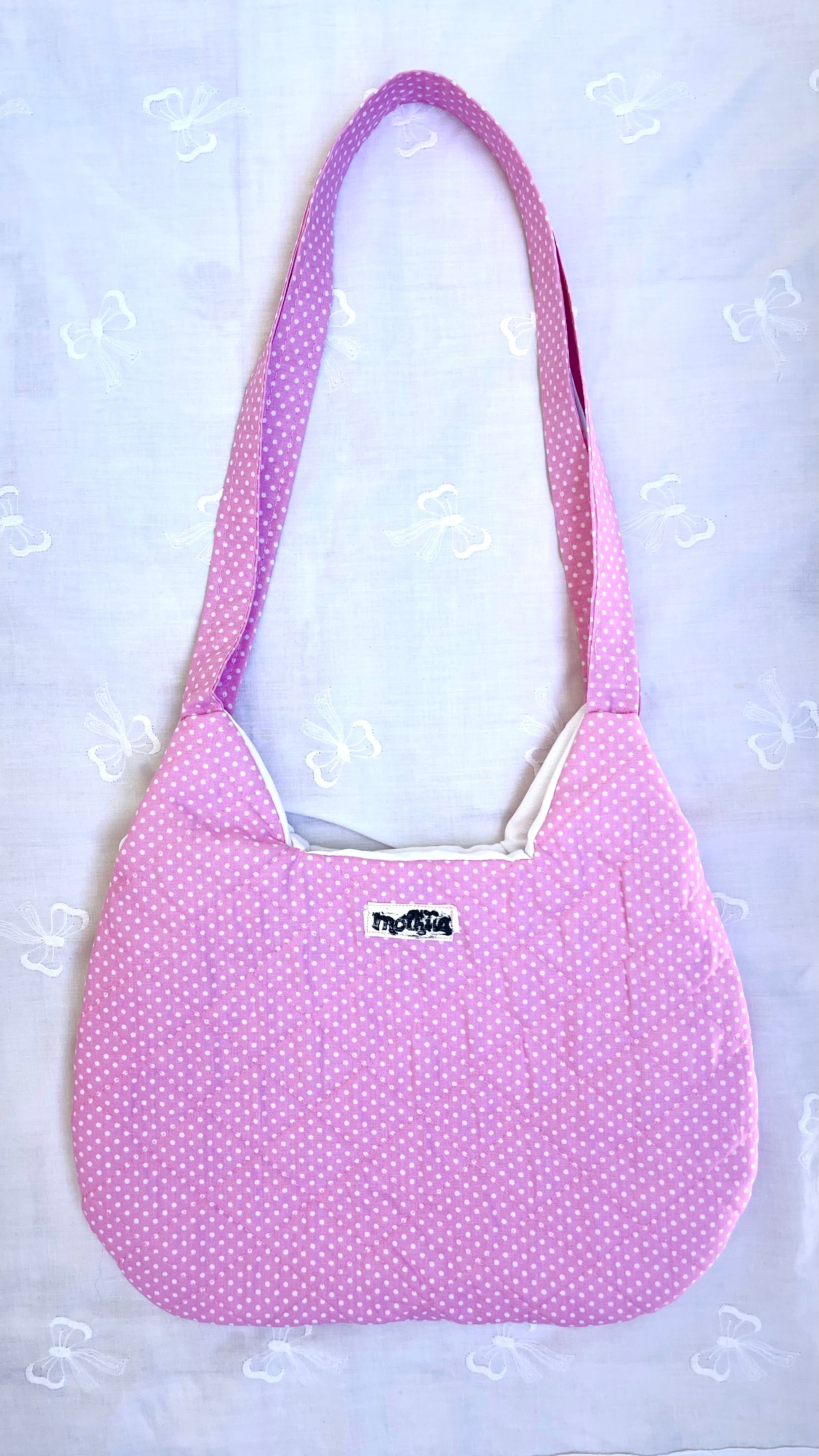 "pink kittie" tote bag