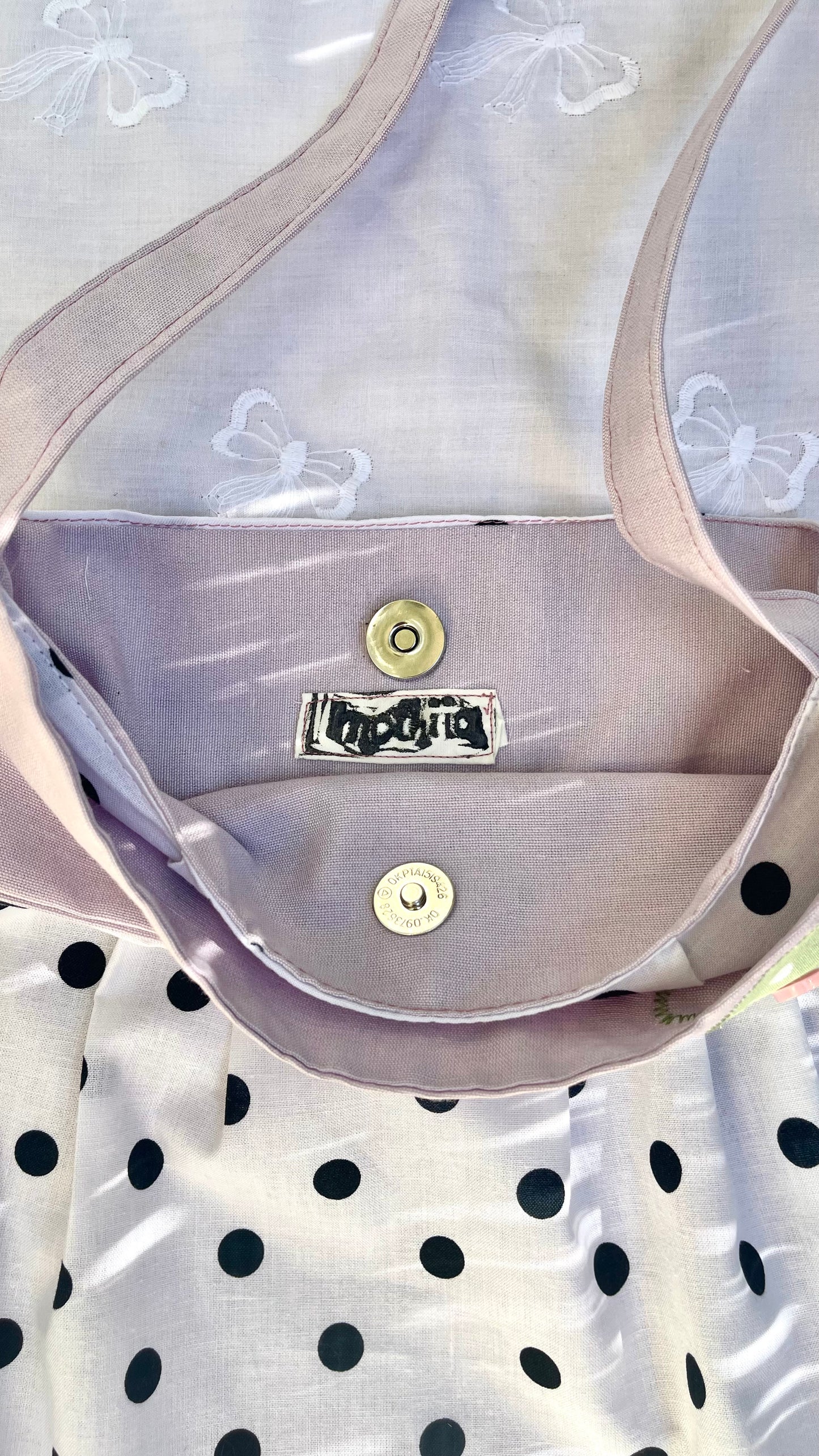 “LUCKY CHARM” polka dot bag