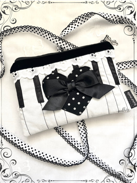 “Piano zipper pouch ⊹˚♬₊⋆ “￼
