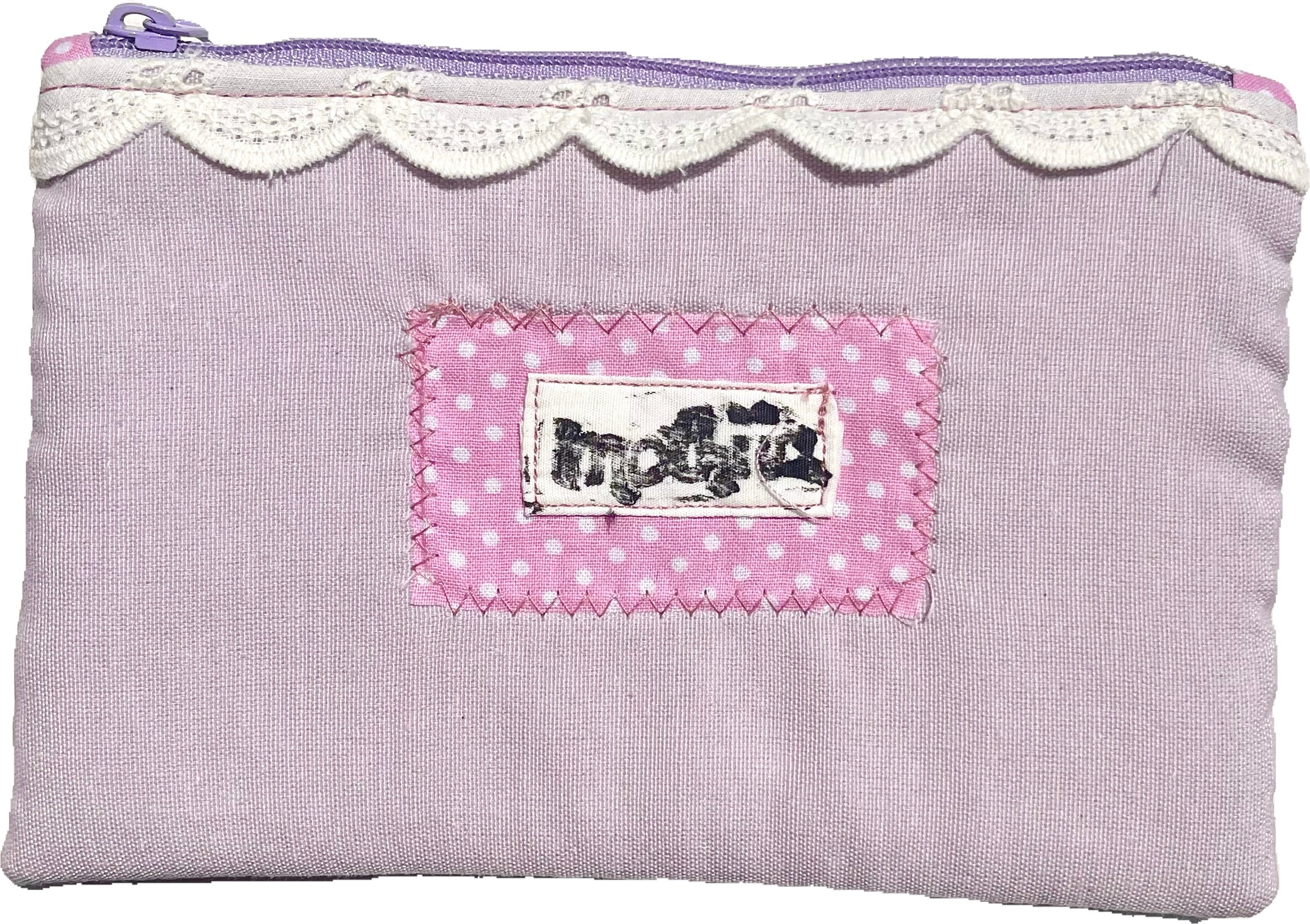 "kittie paw" zipper pouch