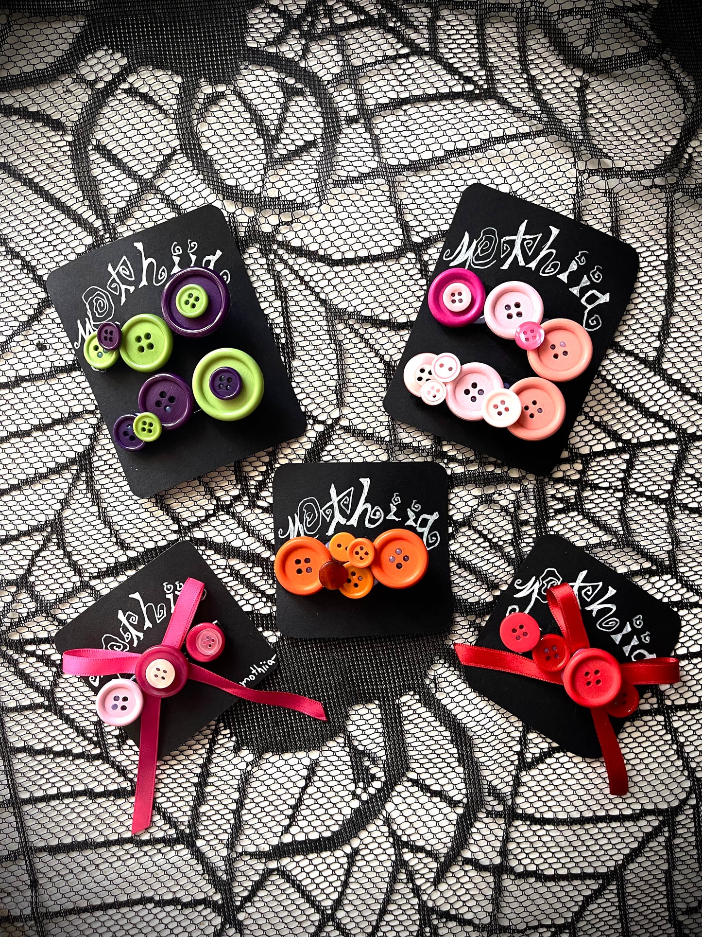 Button Hairclips