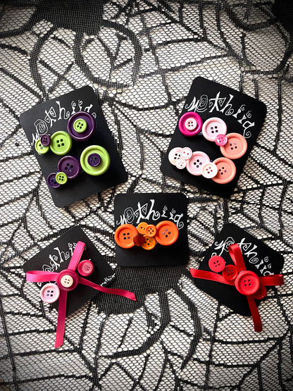 Button Hairclips