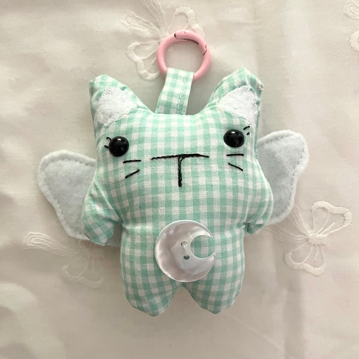 “moonlight kitties” small plush keychains