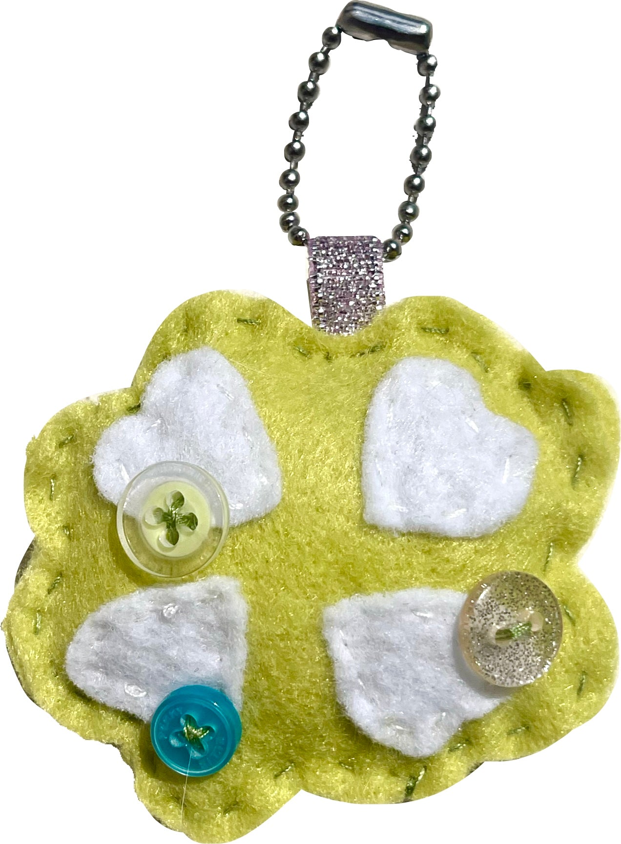 "ethereal garden" felt keychains