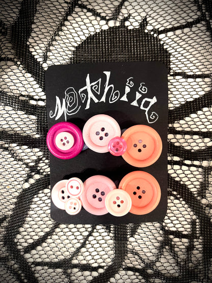 Button Hairclips
