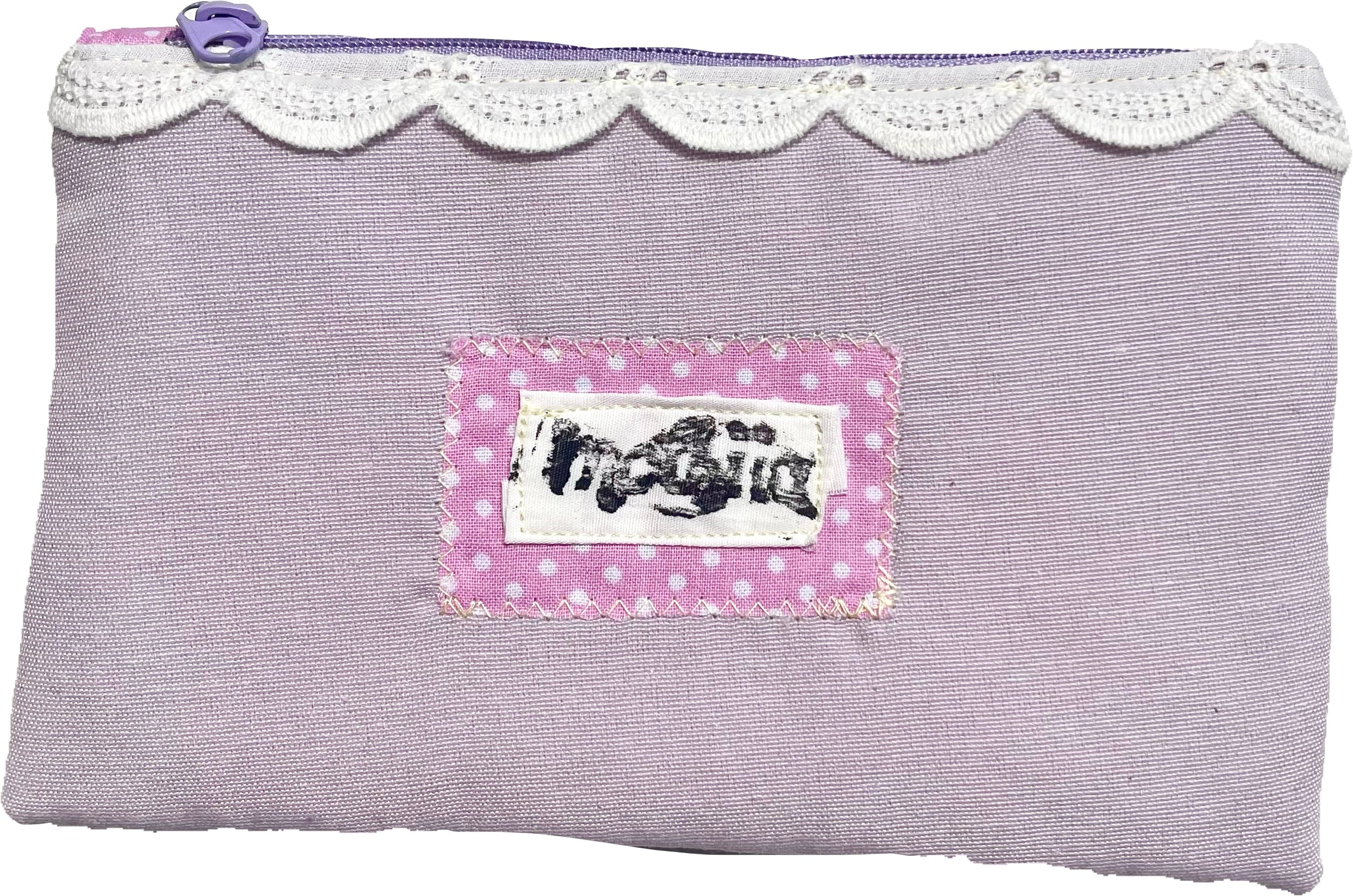 "sweet flan" zipper pouch